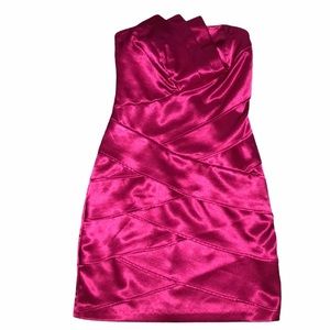 Byer California Hot Pink Strapless Dress Size 3